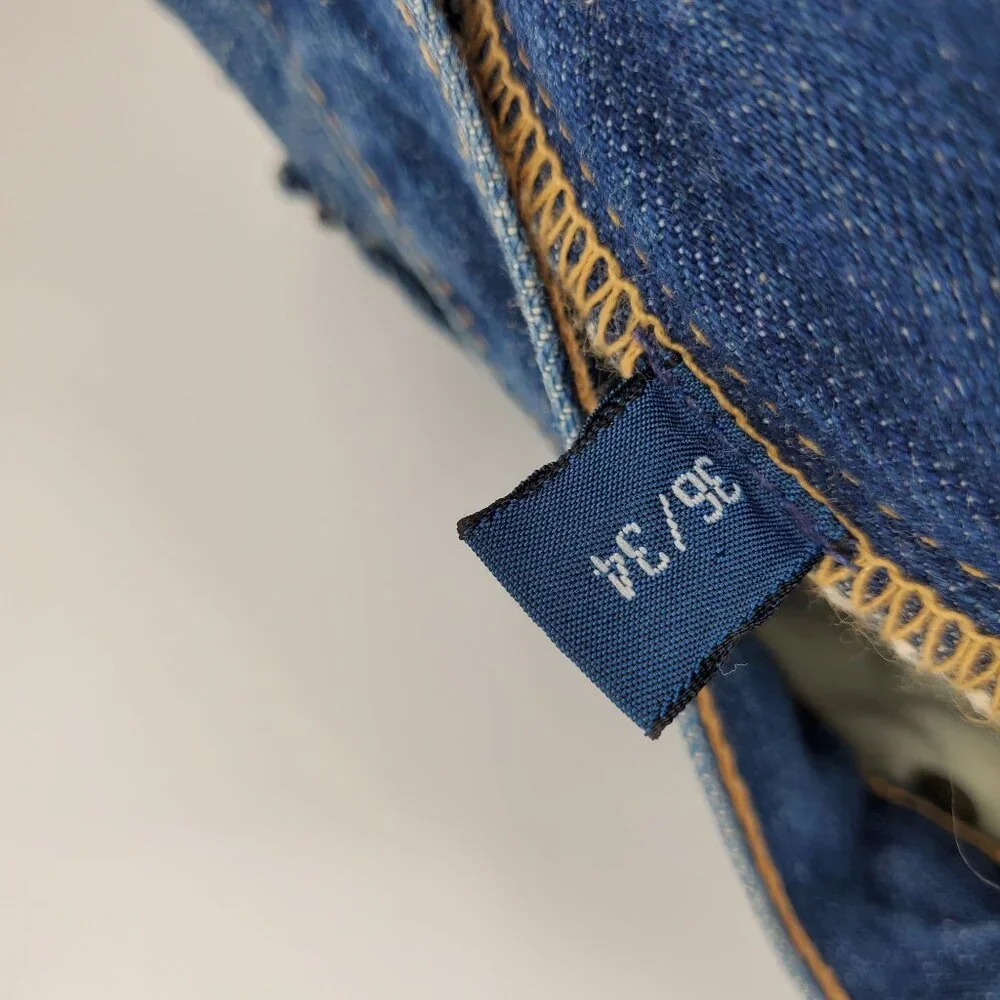 Polo Ralph Lauren Hemmed Men's‎ Straight Leg Everyday Denim Jeans Size 36